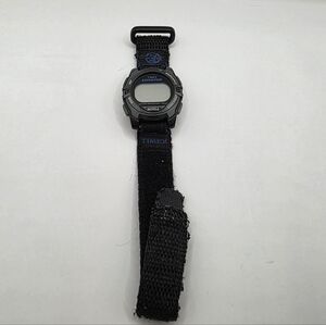 Vintage Expedition Indiglo Timex Black Digital Watch Velcro Band